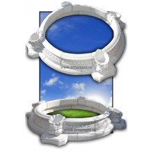 Bazin Sculptat cu Ghivece