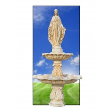 Fantana arteziana din beton cu Maica Domnului, pentru decor exterior