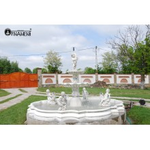 Fantana arteziana Copil cu Delfin si Bazin Regal in stil Clasic