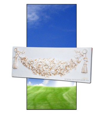 Fronton decorativ floral cu canafi