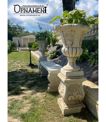 Ghiveci Blossom si Soclu Grecesc