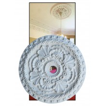 Rozeta Plafoniera Rotunda turnata din Ipsos