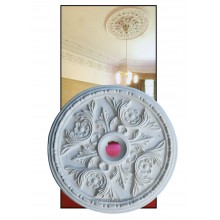 Rozeta Plafoniera Rotunda din Ipsos