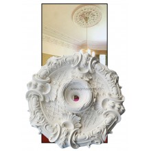 Rozeta Plafoniera Rotunda din Ipsos in stil Baroc