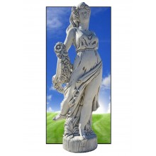 Statueta Domnita cu salba florala