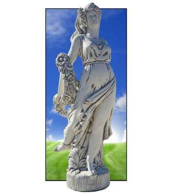 Statueta Domnita cu salba florala