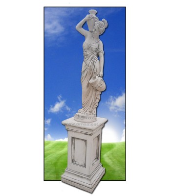 Statueta Fata cu doua Ulcioare si Soclu