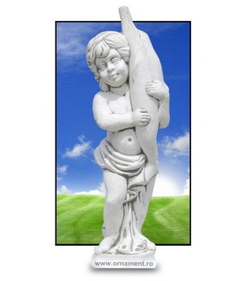 Statueta Copil cu Delfin